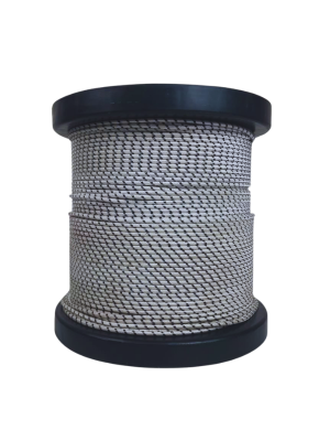 CORDO IMP TRANÇADA PRATA N.32 PRETO MT